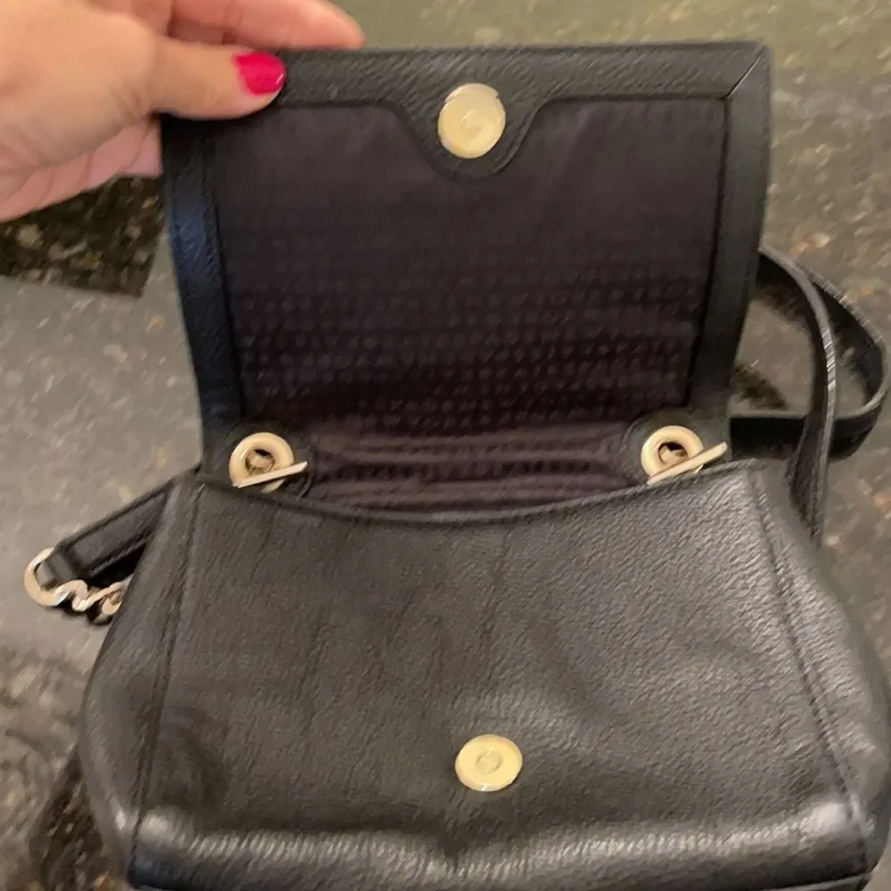 *Kate Spade* Black Leather Chain Handbag EUC